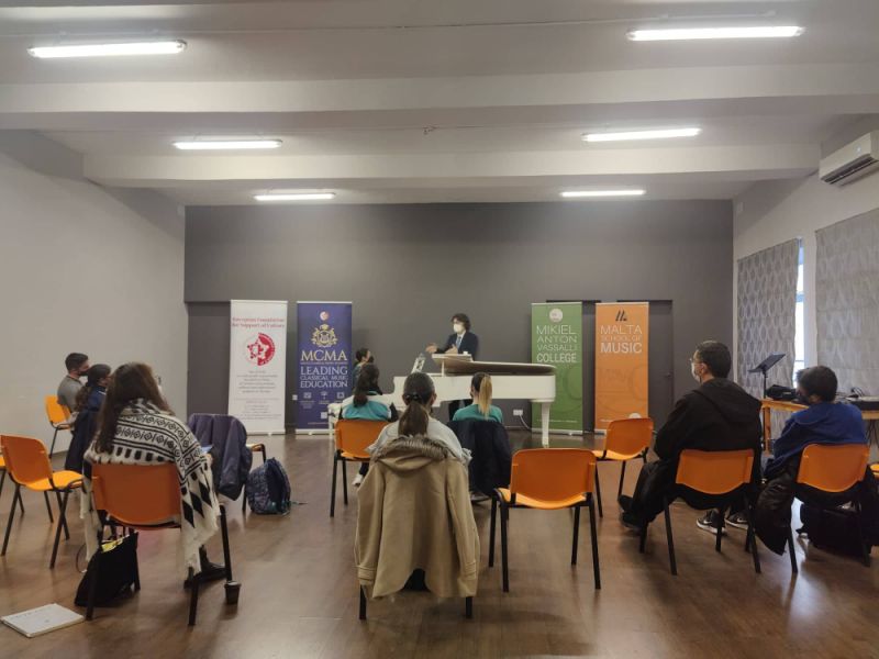 Italian Pianist Giuliano Mazzoccante Leads Masterclass at Malta School of Music