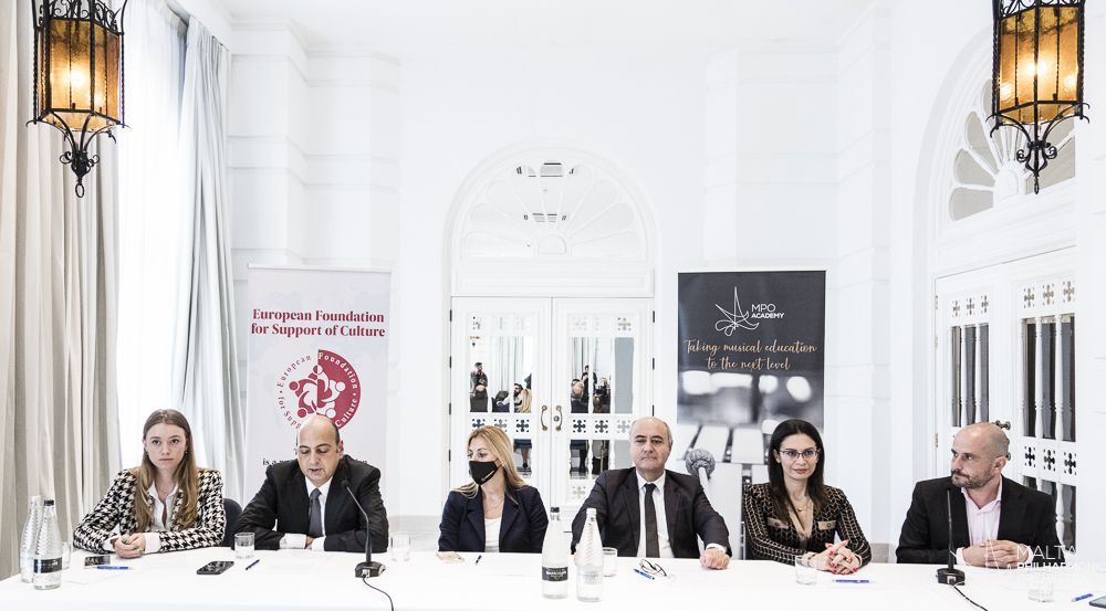 From left: Olga Pechkareva, Konstantin Ishkhanov, Hon. Justyne Caruana, Hon. Jose Herrera, Catherine Tabone, Sigmund Mifsud